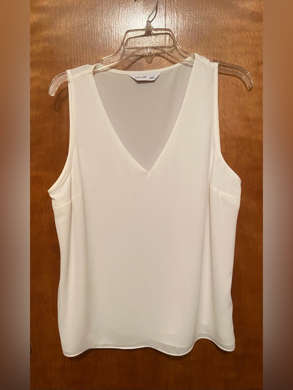NWOT None West Cream Colored Shell Top